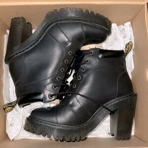 AVERIL WOMEN'S LEATHER HEELED ANKLE BOOTS